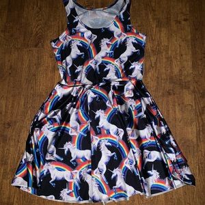Unicorn 🦄 Dress with rainbows 🌈